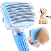 Compact Self-Cleaning Pet Brush – Portable Hair Remover for Dogs & Cats