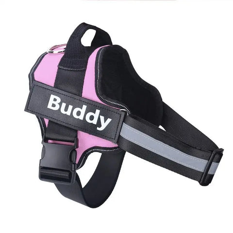 Personalized No-Pull Dog Harness – Reflective Breathable Vest with Custom Patch