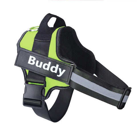 Personalized No-Pull Dog Harness – Reflective Breathable Vest with Custom Patch