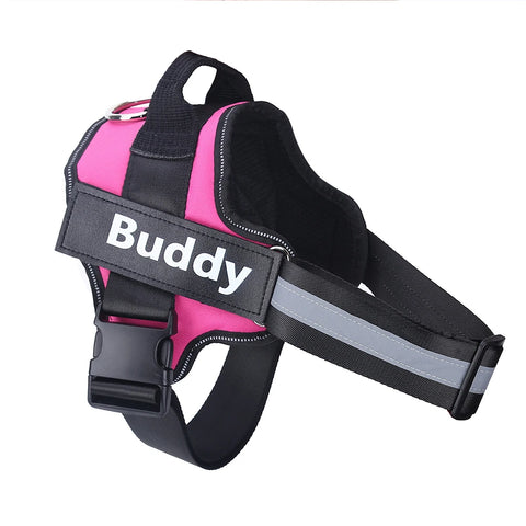 Personalized No-Pull Dog Harness – Reflective Breathable Vest with Custom Patch