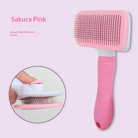 Self-Cleaning Slicker Brush – Deshedding Comb for Long & Short Hair