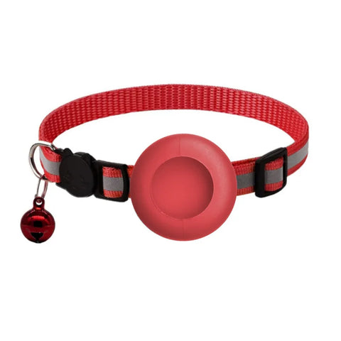 AirTag Cat Collar – Reflective Breakaway Safety Collar with Bell
