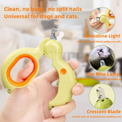 LED Pet Nail Clippers – Labor-Saving Electric Nail Trimmer for Dogs & Cats