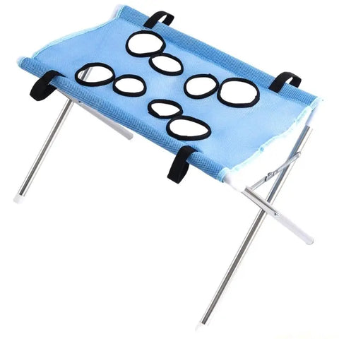 QX2E MultiFunctional Cats Dog Grooming Bed with Support Frame and Washing Hole Grooming Bed For Pet Ear Picking Clipping