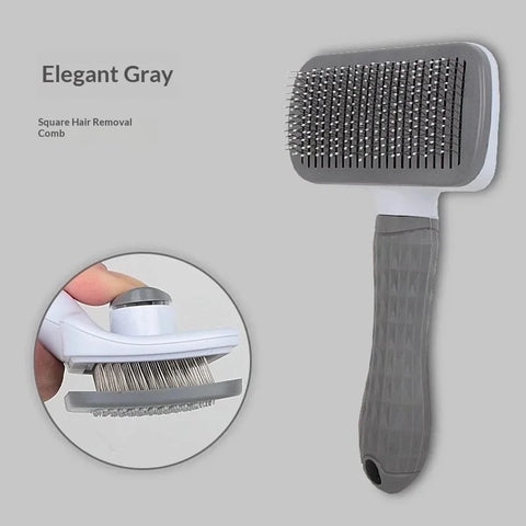 Self-Cleaning Slicker Brush – Deshedding Comb for Long & Short Hair