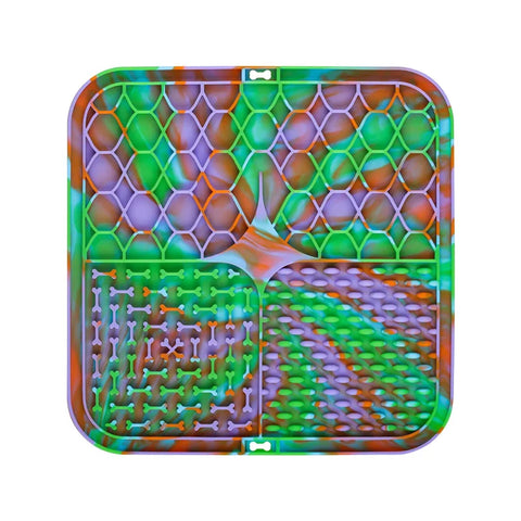 Pet Lick Mat for Dogs – Silicone Slow Feeder & Bath Distraction Mat