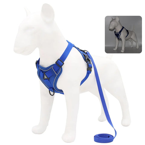 Dog Harness & Leash Set – Adjustable Vest Harness for Small Breeds