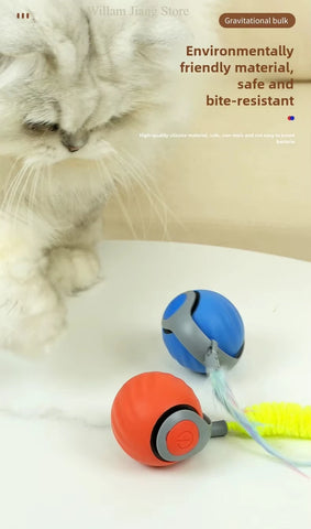 Speedy Tail 2.0 Interactive Cat Toy – USB Rechargeable Motion Ball