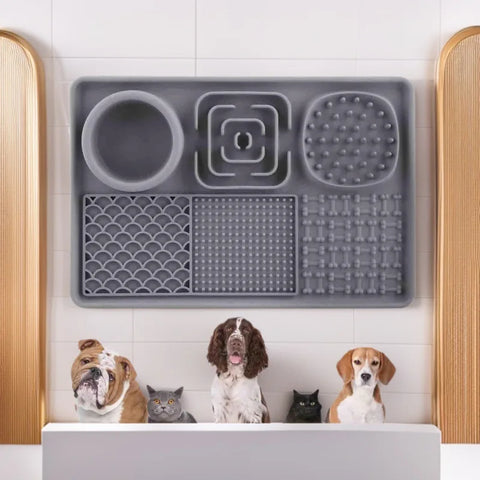 Silicone Pet Lick Mat – Anti-Choking Slow Feeder with Suction Cup