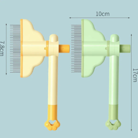 One-Button Self-Cleaning Pet Comb – Hair Remover for Cats & Dogs