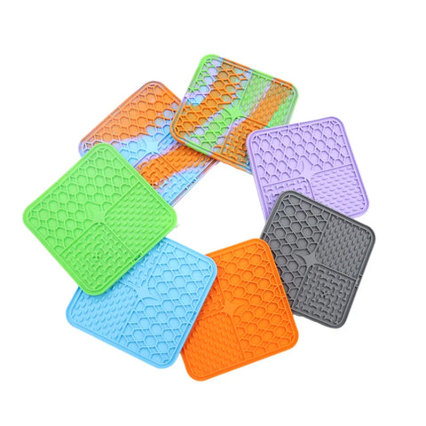 Pet Lick Mat for Dogs – Silicone Slow Feeder & Bath Distraction Mat