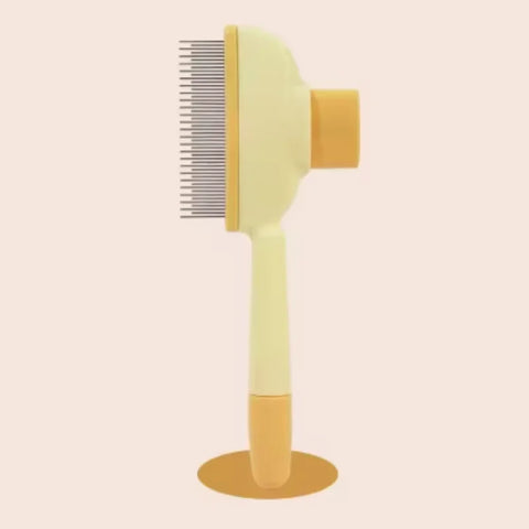 One-Button Self-Cleaning Pet Comb – Hair Remover for Cats & Dogs