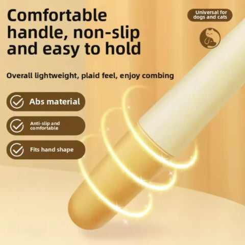 One-Button Self-Cleaning Pet Comb – Hair Remover for Cats & Dogs