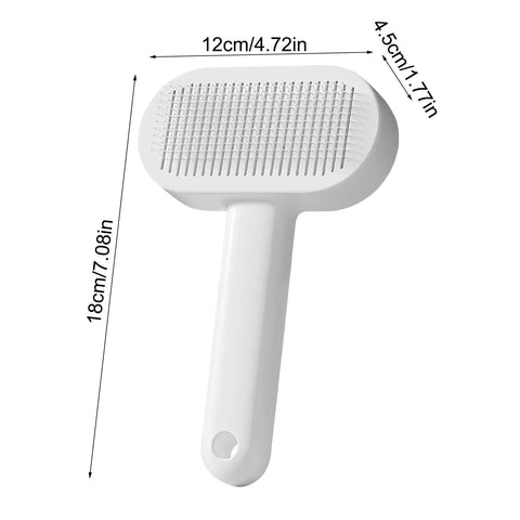 Self-Cleaning Slicker Brush – Anti-Scratch Detangling Grooming Comb