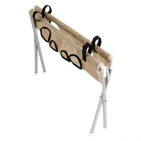 QX2E MultiFunctional Cats Dog Grooming Bed with Support Frame and Washing Hole Grooming Bed For Pet Ear Picking Clipping