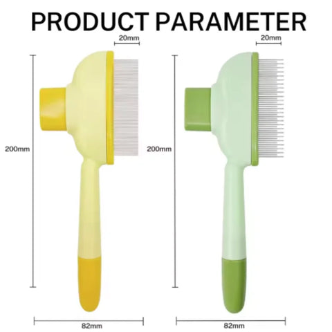 One-Button Self-Cleaning Pet Comb – Hair Remover for Cats & Dogs