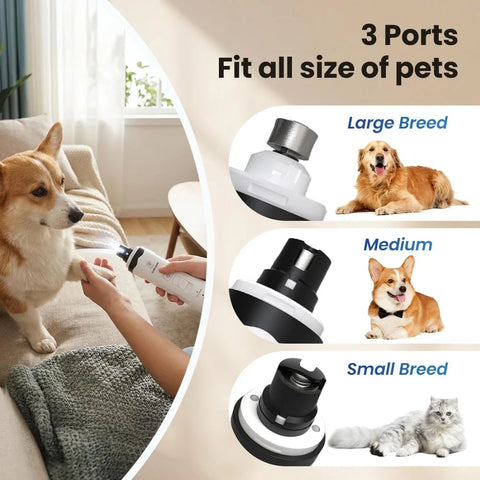 Rechargeable Electric Pet Nail Grinder – USB Cat & Dog Nail Trimmer