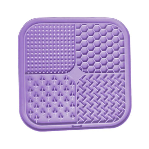 4-in-1 Pet Licking Mat – Suction Cup Slow Feeder for Dogs & Cats