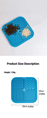 4-in-1 Pet Licking Mat – Suction Cup Slow Feeder for Dogs & Cats