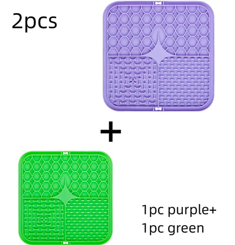 Pet Lick Mat for Dogs – Silicone Slow Feeder & Bath Distraction Mat