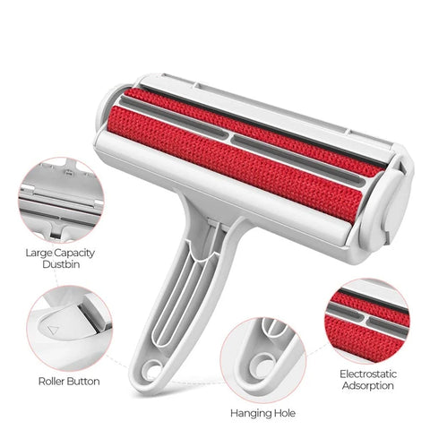 Reusable Pet Hair Remover Roller – Lint Brush for Furniture & Clothing