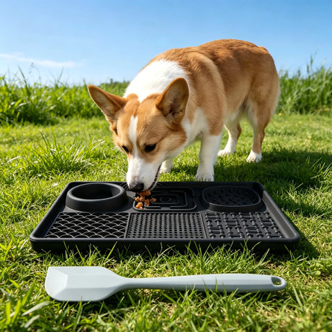 Silicone Pet Lick Mat – Anti-Choking Slow Feeder with Suction Cup