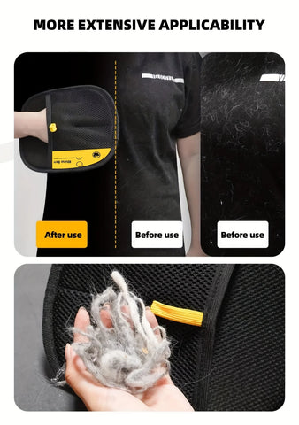 Large Pet Grooming Gloves – Static Hair Removal Deshedding Gloves for Cats & Dogs