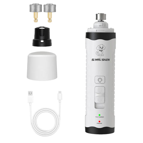 Rechargeable Electric Pet Nail Grinder – USB Cat & Dog Nail Trimmer