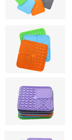 Pet Lick Mat for Dogs – Silicone Slow Feeder & Bath Distraction Mat