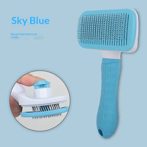 Self-Cleaning Slicker Brush – Deshedding Comb for Long & Short Hair
