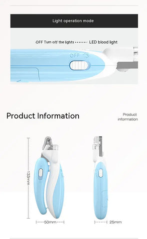 LED Pet Nail Clippers – Labor-Saving Electric Nail Trimmer for Dogs & Cats