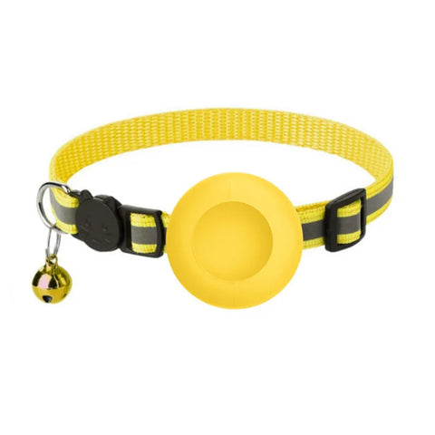 AirTag Cat Collar – Reflective Breakaway Safety Collar with Bell