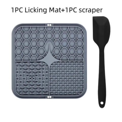 Pet Lick Mat for Dogs – Silicone Slow Feeder & Bath Distraction Mat