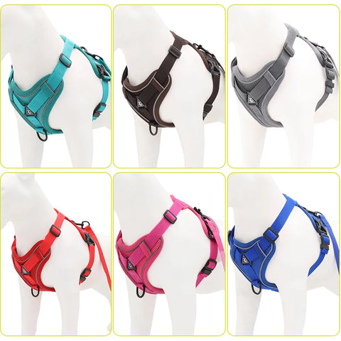 Dog Harness & Leash Set – Adjustable Vest Harness for Small Breeds
