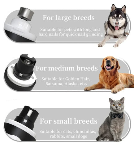 Rechargeable Electric Pet Nail Grinder – USB Cat & Dog Nail Trimmer
