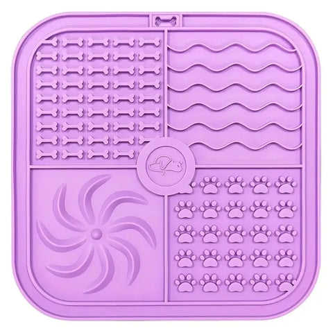 Silicone Slow Feeder Lick Mat – Non-Slip Pet Placemat for Dogs & Cats