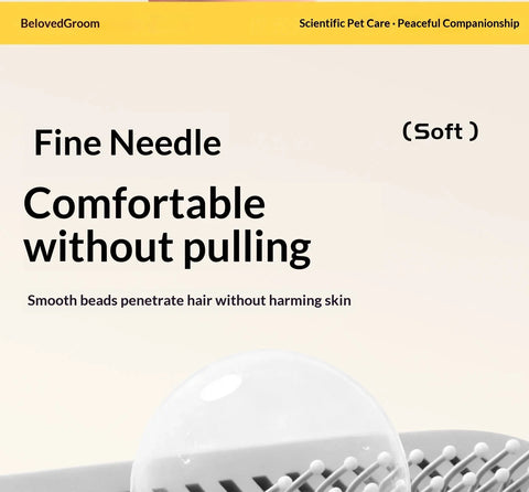 Self-Cleaning Slicker Brush – Deshedding Comb for Long & Short Hair