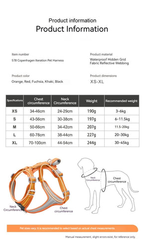 Anti-Pull Dog Harness & Leash Set – Reflective No-Pull Walking Harness