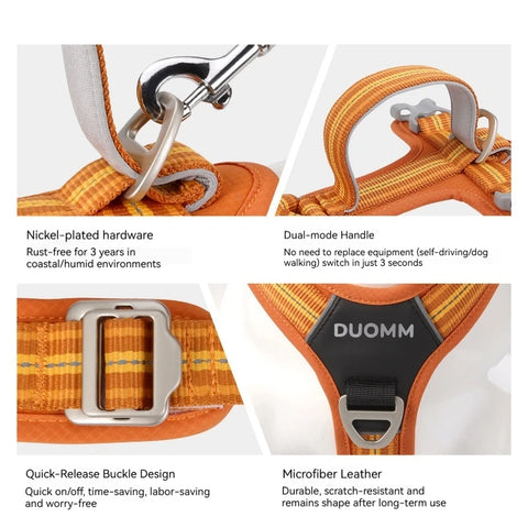 Anti-Pull Dog Harness & Leash Set – Reflective No-Pull Walking Harness