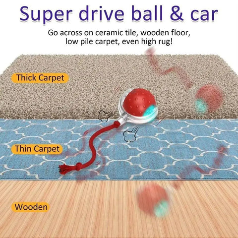 Automatic Rolling Cat Ball Toy – Rechargeable Interactive Toy with Bird Sounds