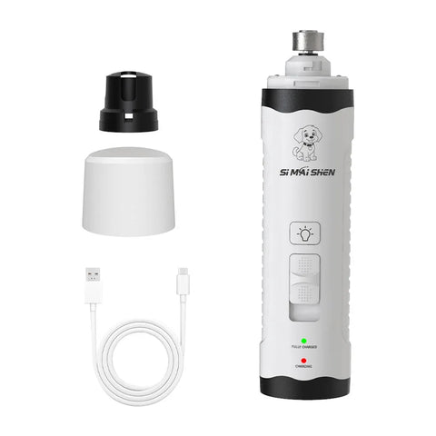 Rechargeable Electric Pet Nail Grinder – USB Cat & Dog Nail Trimmer