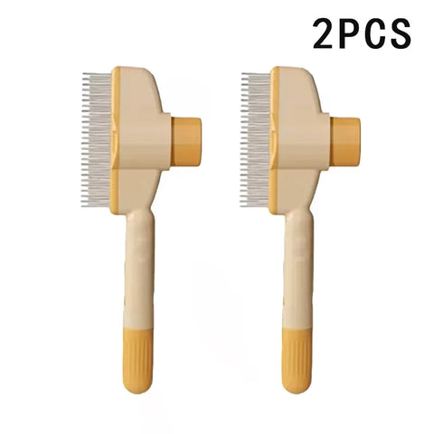 One-Button Self-Cleaning Pet Comb – Hair Remover for Cats & Dogs