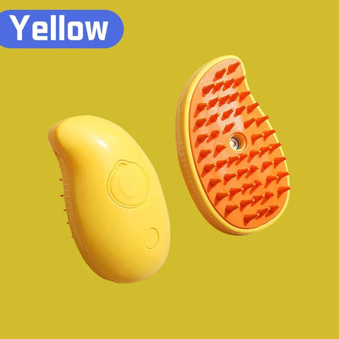 3-in-1 Steam Massage Pet Brush – Rechargeable Cat & Dog Grooming Comb