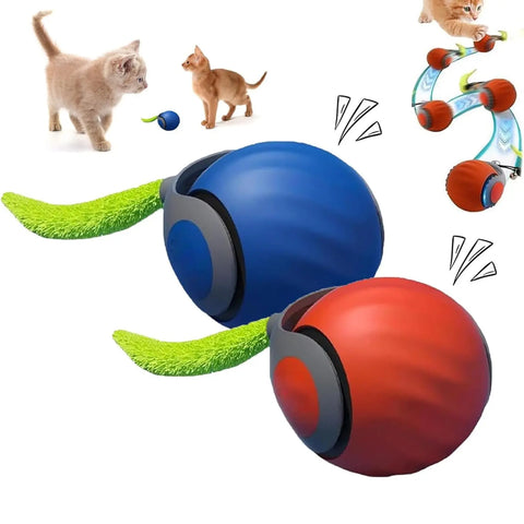Speedy Tail 2.0 Interactive Cat Toy – USB Rechargeable Motion Ball