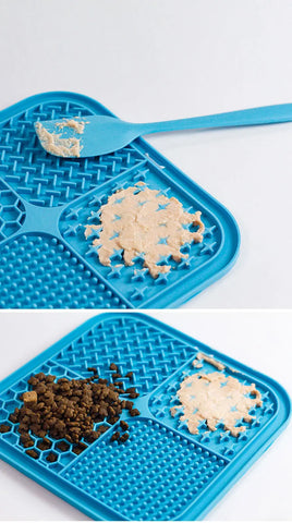 4-in-1 Pet Licking Mat – Suction Cup Slow Feeder for Dogs & Cats
