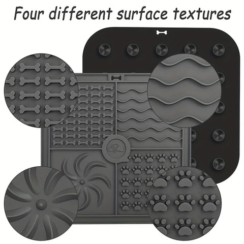 Silicone Slow Feeder Lick Mat – Non-Slip Pet Placemat for Dogs & Cats