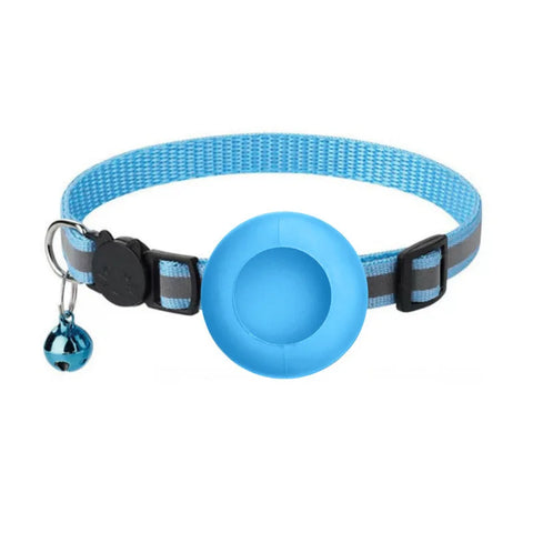AirTag Cat Collar – Reflective Breakaway Safety Collar with Bell