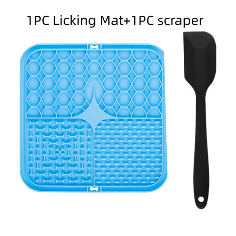 Pet Lick Mat for Dogs – Silicone Slow Feeder & Bath Distraction Mat