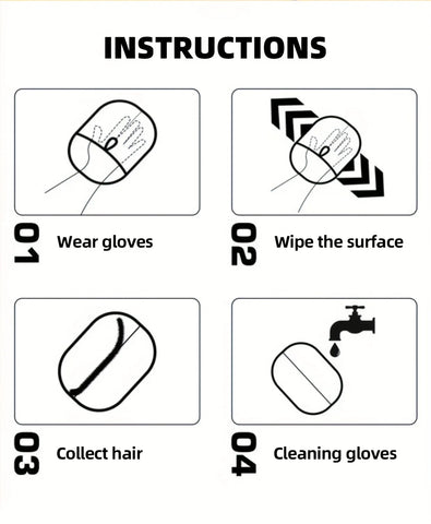 Large Pet Grooming Gloves – Static Hair Removal Deshedding Gloves for Cats & Dogs