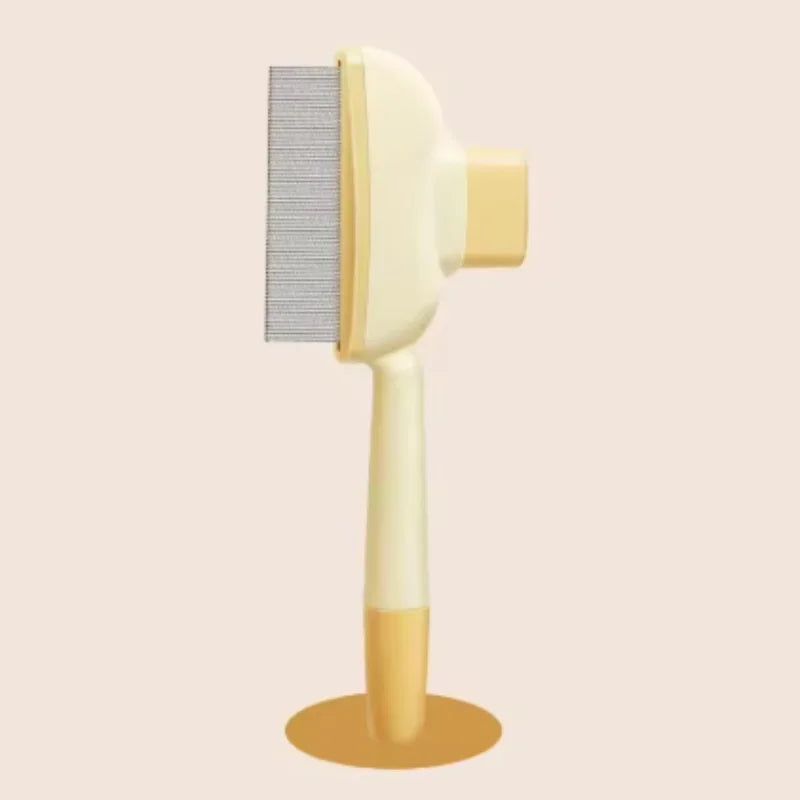 One-Button Self-Cleaning Pet Comb – Hair Remover for Cats & Dogs